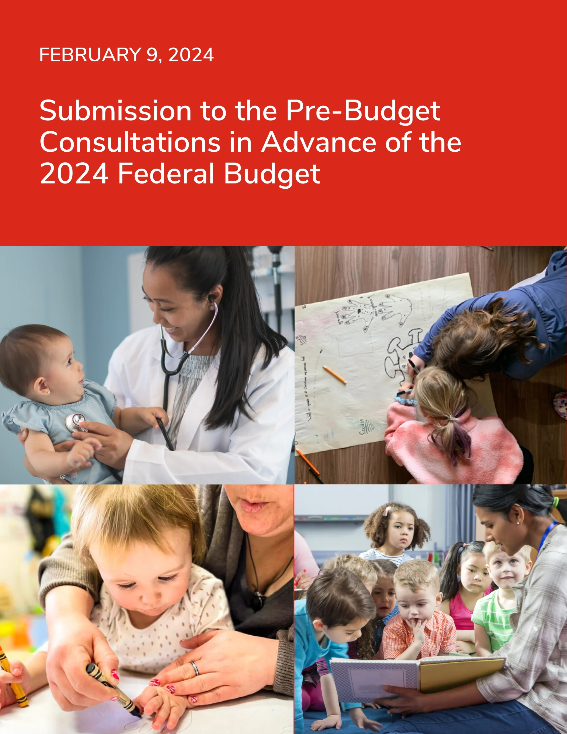 Submission to the Pre-Budget Consultations in Advance of the 2024 Federal Budget cover
