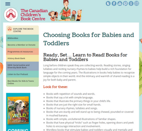 Canadian Children's Book Centre Screenshot